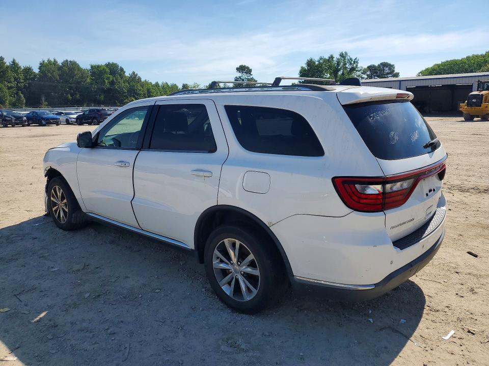 2016 Dodge Durango VIN 1C4RDHDG8GC322170 COPART salvage auction — FRONT END, Va - Certificate Of Title (P), sold $2,500 on 2026-07-28 (photo 2)