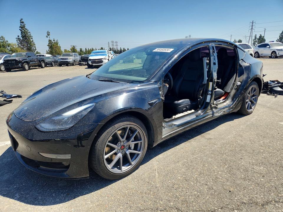 2022 Tesla Model 3 VIN 5YJ3E1EA7NF362471 COPART salvage auction — SIDE, Ca - Salvage Certificate, sold $6,500 on 2026-08-27 (photo 1)