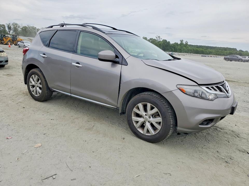 2012 Nissan Murano VIN JN8AZ1MW2CW238873 COPART salvage auction — FRONT END, Nc - Salvage Certificate Of Title, sold $375 on 2026-07-22 (photo 4)