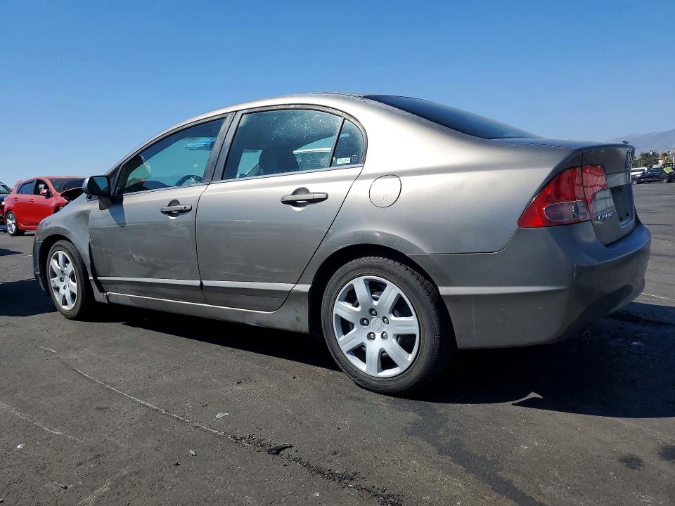 2008 Honda Civic VIN JHMFA16508S002197 COPART salvage auction — SIDE, Ca - Salvage Certificate, sold $1,300 on 2026-07-06 (photo 2)