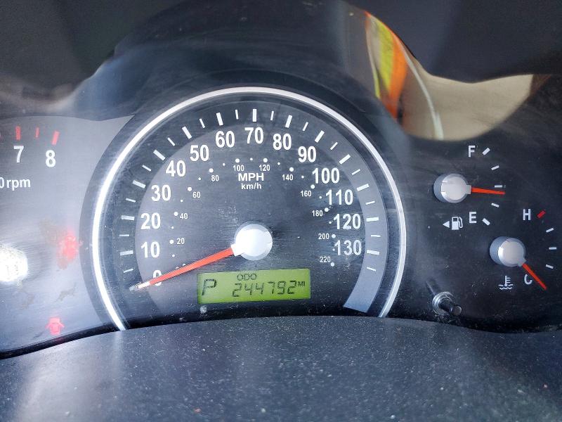 2010 Kia SEDONA VIN KNDMH4C36A6348603 COPART salvage auction — FRONT END, IN - CERT OF TITLE-SALVAGE TITLE, sold $400 on 2026-07-20 (photo 9)