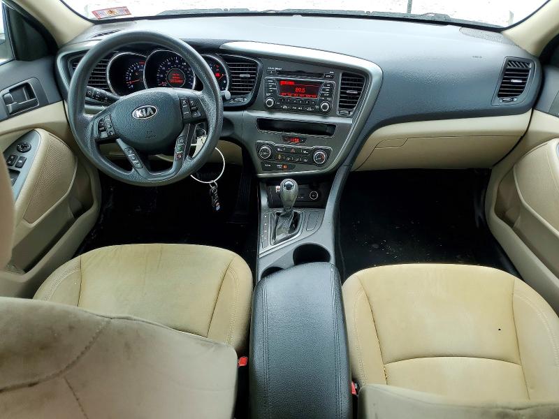 2013 Kia Optima VIN KNAGM4A75D5348713 COPART salvage auction — FRONT END, OH - CERT OF TITLE-SALVAGE, sold $600 on 2026-07-31 (photo 8)