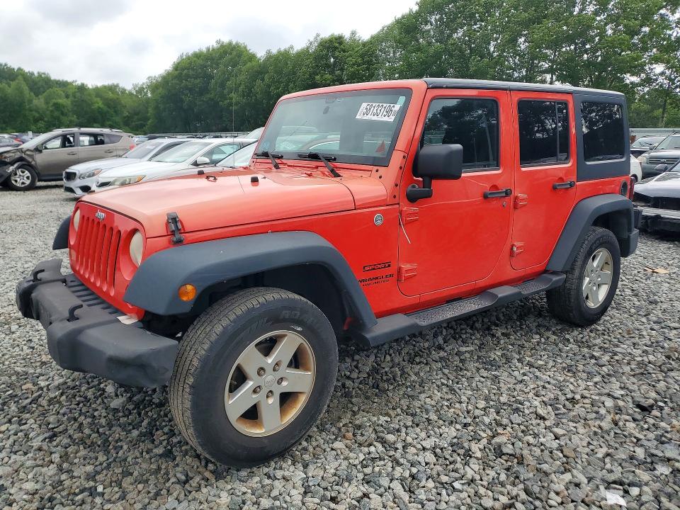 2013 Jeep Wrangler unlimited VIN 1C4BJWDG5DL582536 — COPART salvage auction photo