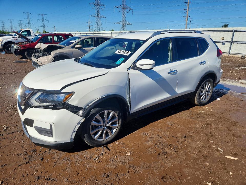 2020 Nissan Rogue VIN KNMAT2MT3LP502878 COPART salvage auction — FRONT END, IL - SALVAGE CERTIFICATE, sold $3,900 on 2026-07-28 (photo 1)