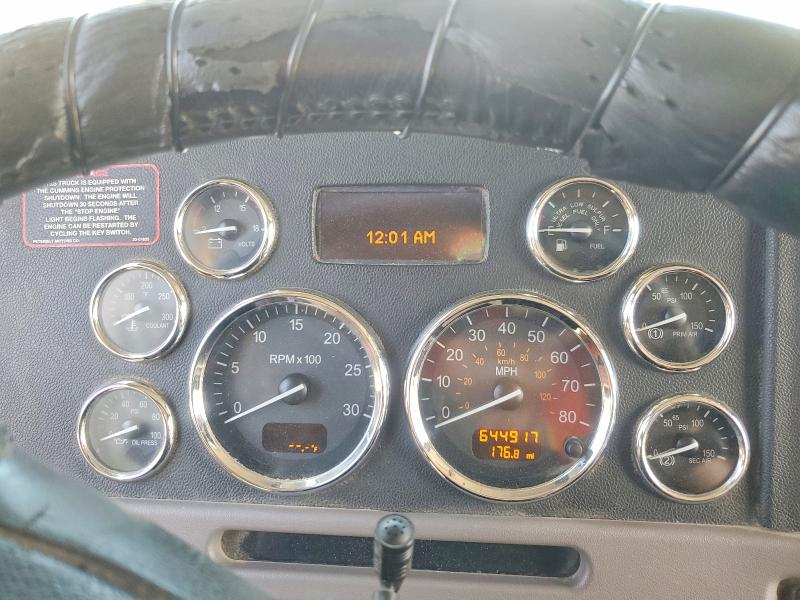 2012 Peterbilt 389 VIN 1XPXD49X6CD137076 COPART salvage auction — FRONT END, LA - CERT OF TITLE-SALVAGE, sold $25,000 on 2026-07-16 (photo 8)