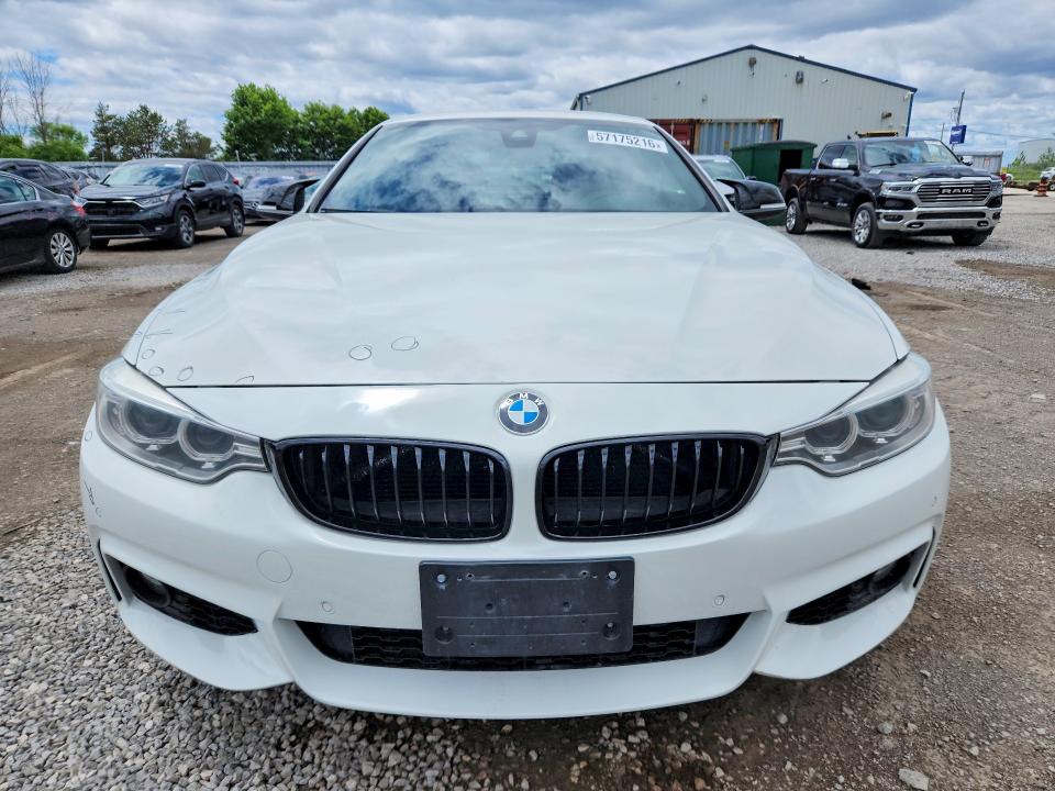 2015 BMW 4er VIN WBA3T7C59FPW79221 COPART salvage auction — MINOR DENT/SCRATCHES, On - Permit Rebuilt - Fit (P), sold $4,050 on 2026-07-03 (photo 5)