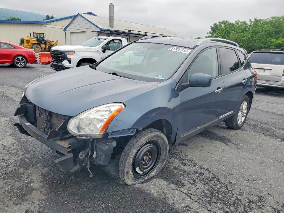 2013 Nissan Rogue VIN JN8AS5MV5DW134365 COPART salvage auction — FRONT END, Pa - Certificate Of Salvage, sold $550 on 2026-07-07 (photo 1)
