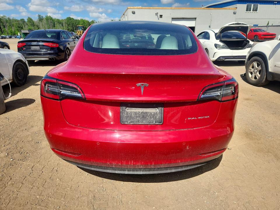 2022 Tesla Model 3 VIN 5YJ3E1EBXNF102834 COPART salvage auction — FRONT END, On - Permit Salvage, sold $9,600 on 2026-07-02 (photo 6)