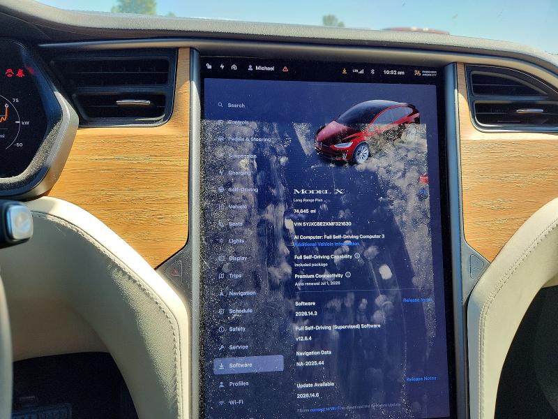 2021 Tesla VIN 5YJXCBE2XMF321630 COPART salvage auction — REAR END, Or - Salvage Title Certificate, sold $18,600 on 2026-07-20 (photo 9)
