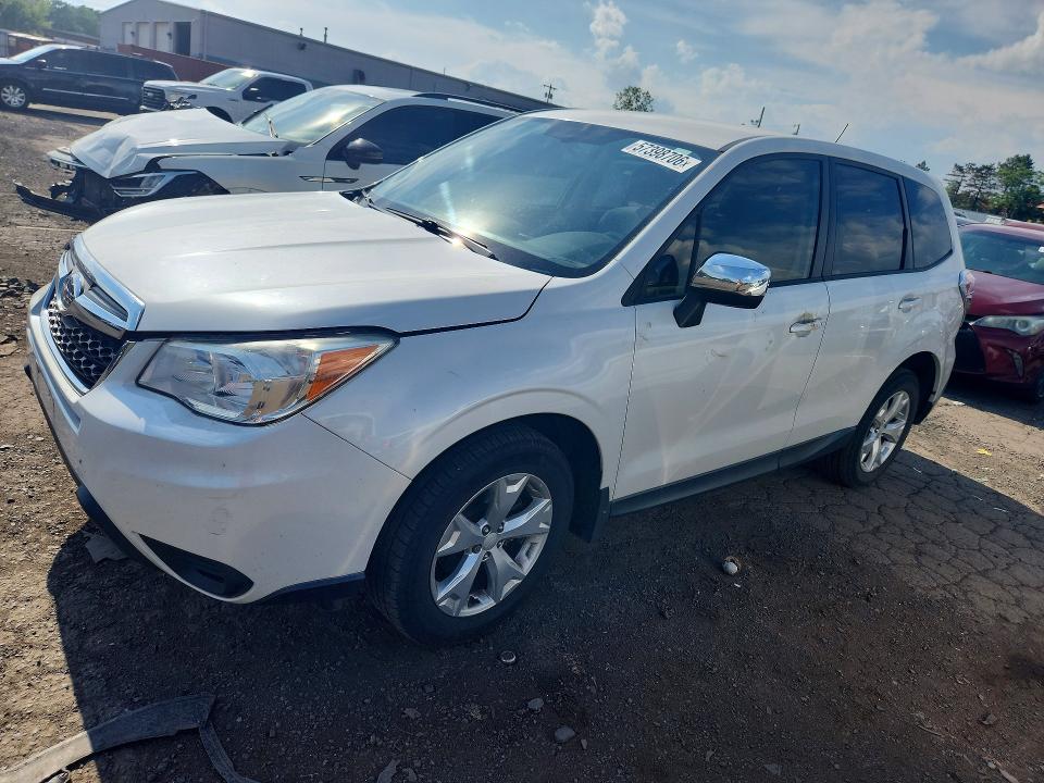 2014 Subaru Forester VIN JF2SJAAC2EH473395 COPART salvage auction — REAR END, Ct - Cert Of Title-Salvage, sold $825 on 2026-07-17 (photo 1)