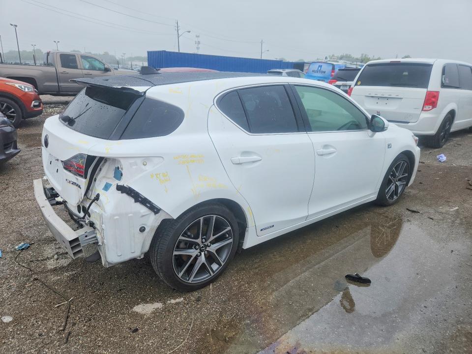 2016 Lexus Ct 200 VIN JTHKD5BH9G2264263 COPART salvage auction — REAR END, IN - BILL OF SALE - PARTS ONLY, sold $6,500 on 2026-07-10 (photo 3)