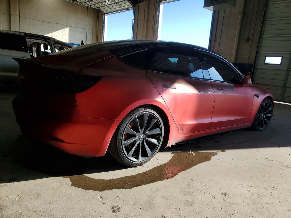 2020 Tesla Model 3 VIN 5YJ3E1EB8LF667046 COPART salvage auction — BURN, Mi - Certificate Of Title, sold $550 on 2026-07-28 (photo 3)
