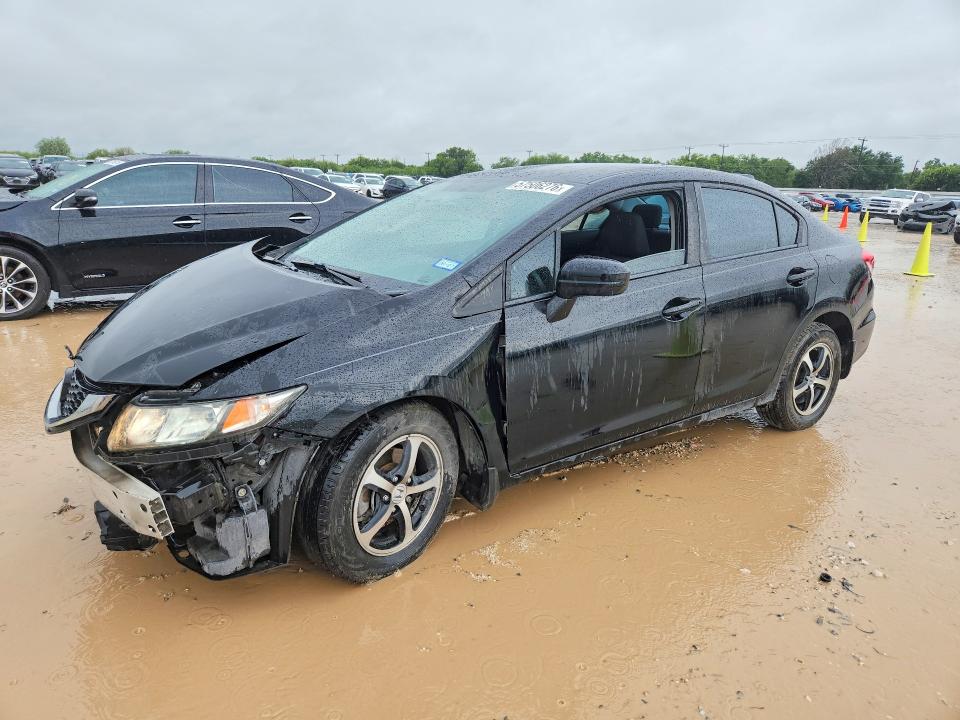 2015 Honda Civic VIN 19XFB2F78FE083200 COPART salvage auction — FRONT END, Tx - Salvage Vehicle Title, sold $1,050 on 2026-07-02 (photo 1)