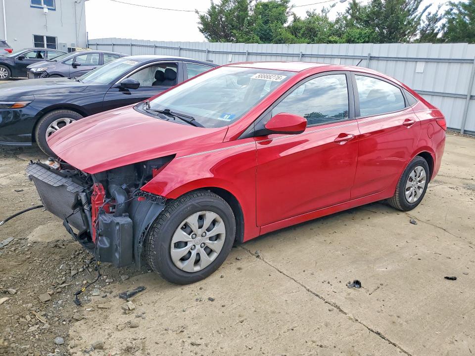2016 Hyundai Accent VIN KMHCT4AE8GU991081 COPART salvage auction — FRONT END, Nj - Cert Of Title-Salvage, sold $850 on 2026-07-08 (photo 1)