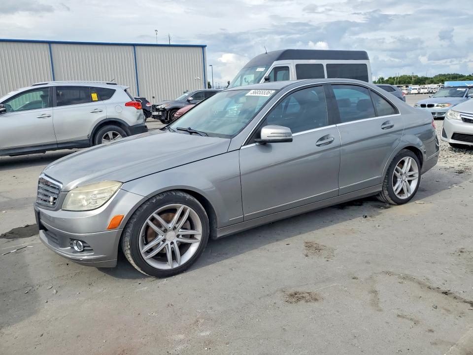 2010 Mercedes-benz C class VIN WDDGF8BB6AR092342 COPART salvage auction — UNDERCARRIAGE, FL - CERT OF TITLE SLVG REBUILDABLE, sold $350 on 2026-07-20 (photo 1)
