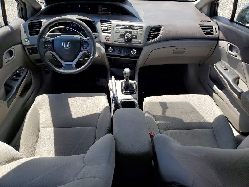 2012 Honda Civic VIN 2HGFB2E49CH017036 COPART salvage auction — SIDE, On - Permit No Brand - Unfit, sold $1,050 on 2026-07-02 (photo 8)