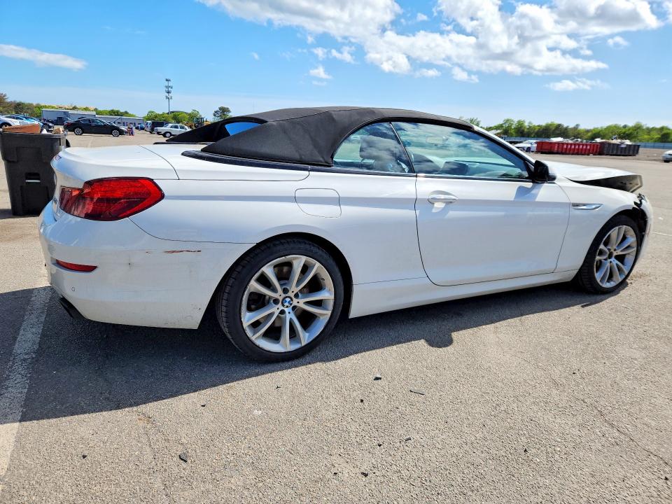 2016 BMW 6er VIN WBA6F7C53GD930404 COPART salvage auction — FRONT END, Ny - Mv-907A Salvage Certificate, sold $2,600 on 2026-08-03 (photo 3)