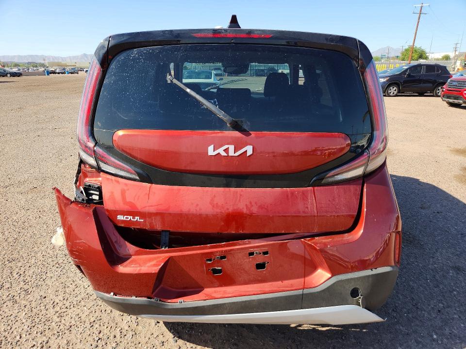 2025 Kia Soul VIN KNDJ23AU4S7274300 COPART salvage auction — REAR END, Az - Certificate Of Title, sold $150 on 2026-07-28 (photo 6)