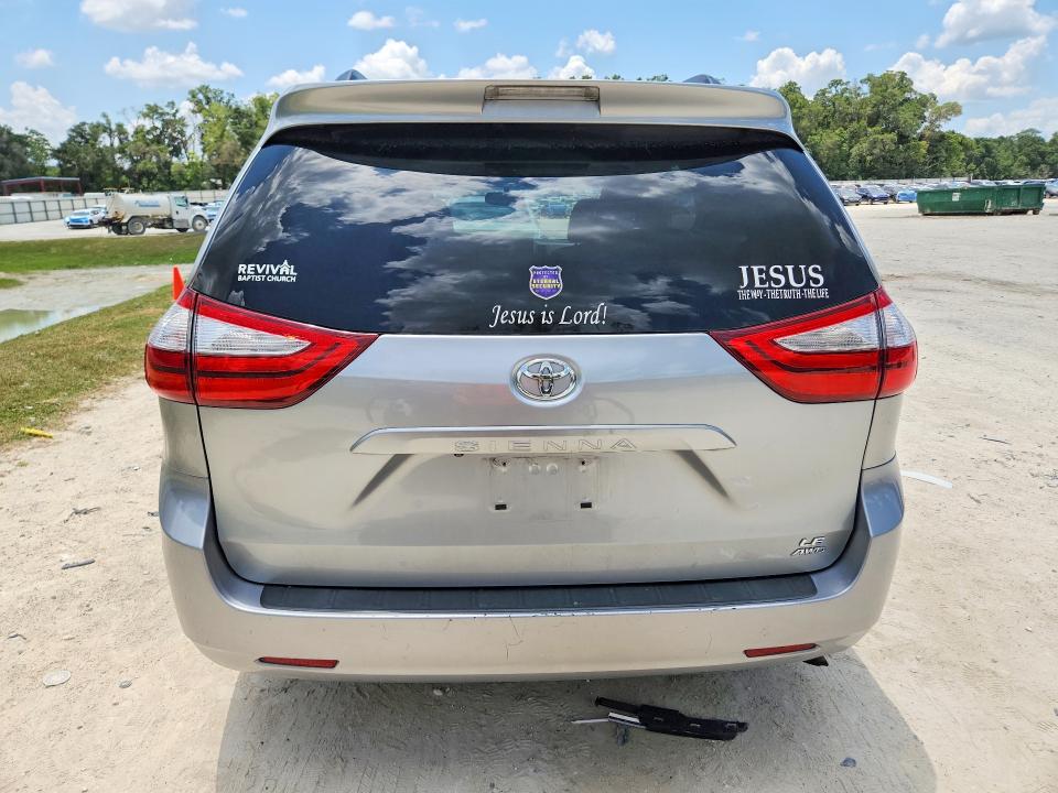 2017 Toyota Sienna VIN 5TDJZ3DC2HS146392 COPART salvage auction — FRONT END, Fl - Cert Of Title Slvg Rebuildable, sold $4,550 on 2026-07-21 (photo 6)