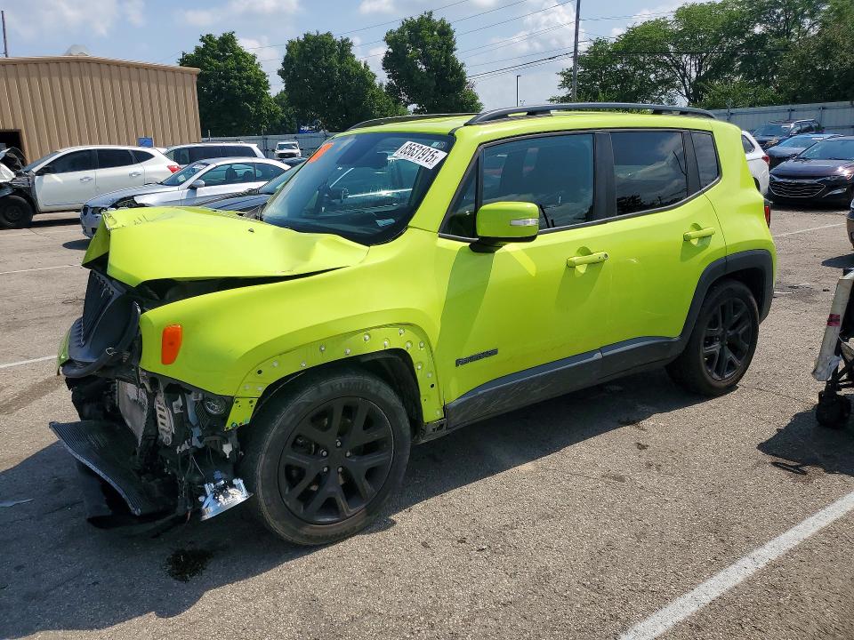 2017 Jeep Renegade VIN ZACCJABB9HPG06322 COPART salvage auction — FRONT END, Oh - Cert Of Title-Salvage, sold $825 on 2026-08-19 (photo 1)