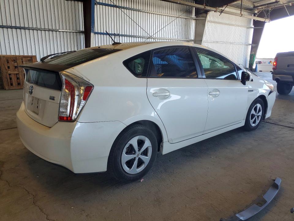 2013 Toyota Prius VIN JTDKN3DU4D5599888 COPART salvage auction — FRONT END, Ca - Salvage Certificate, sold $1,300 on 2026-07-27 (photo 3)