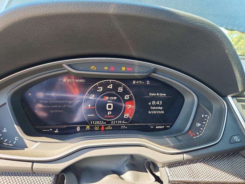 2018 Audi Sq5 VIN WA1C4AFY7J2121077 COPART salvage auction — FRONT END, Va - Cert Of Title - Salvage, sold $6,200 on 2026-07-28 (photo 9)