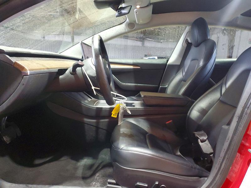 2022 Tesla Model 3 VIN 5YJ3E1EB9NF288513 COPART salvage auction — FRONT END, CT - CERTIFICATE OF TITLE, sold $10,800 on 2026-07-08 (photo 7)
