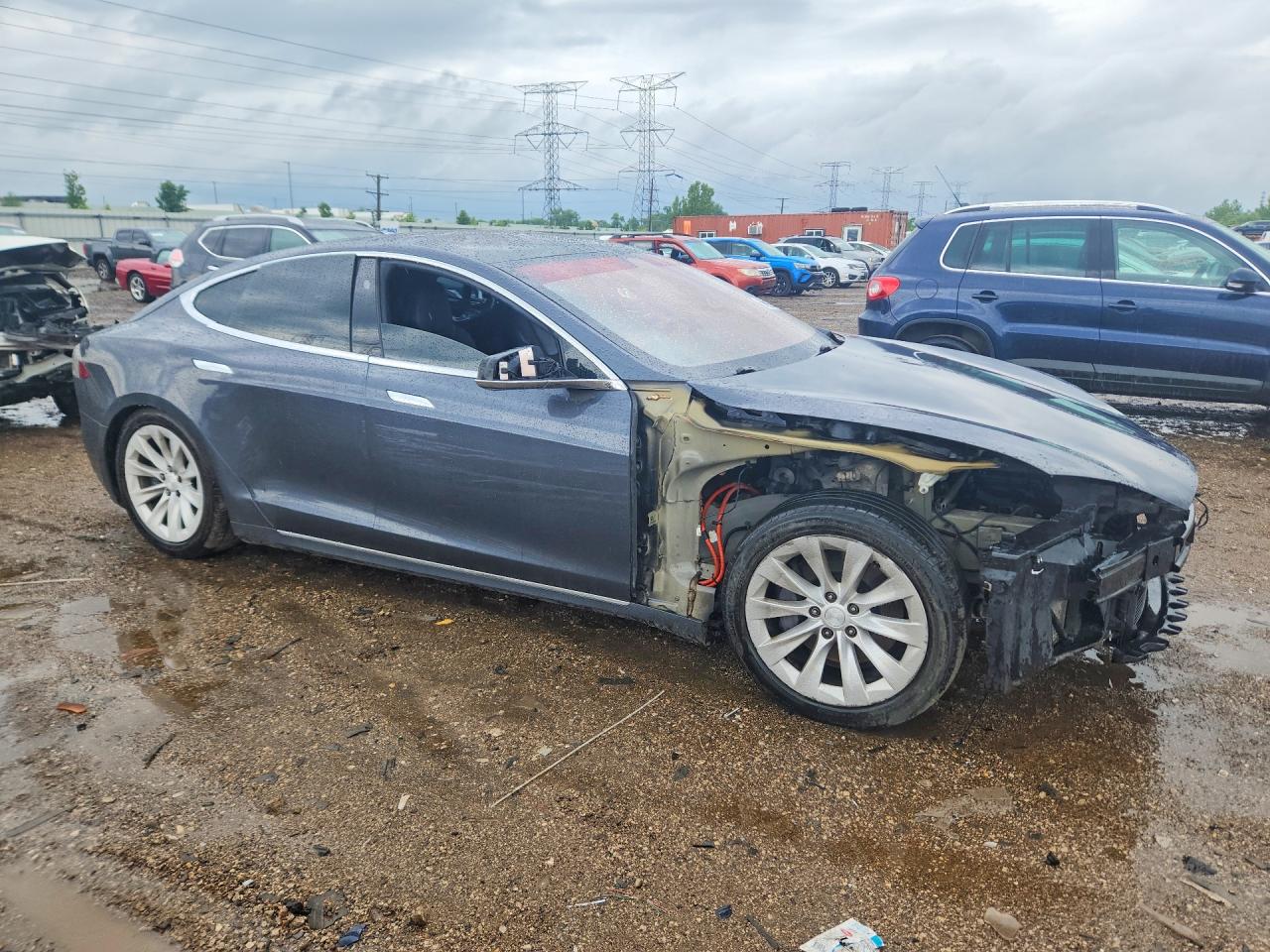 2018 Tesla Model S VIN 5YJSA1E22JF274549 COPART salvage auction — Front End, IL - SALVAGE CERTIFICATE, sold $3,350 on 2026-07-09 (photo 4)