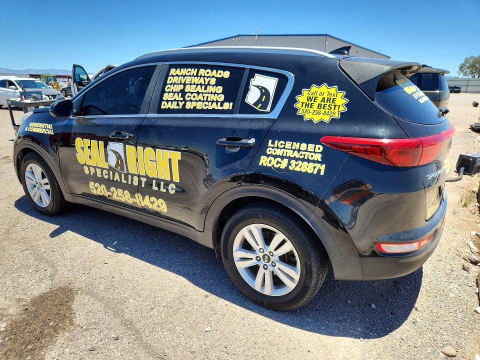 2018 Kia Sportage VIN KNDPM3AC2J7388466 COPART salvage auction — FRONT END, AZ - CERT OF TITLE - SALVAGE, sold $1,650 on 2026-07-24 (photo 2)