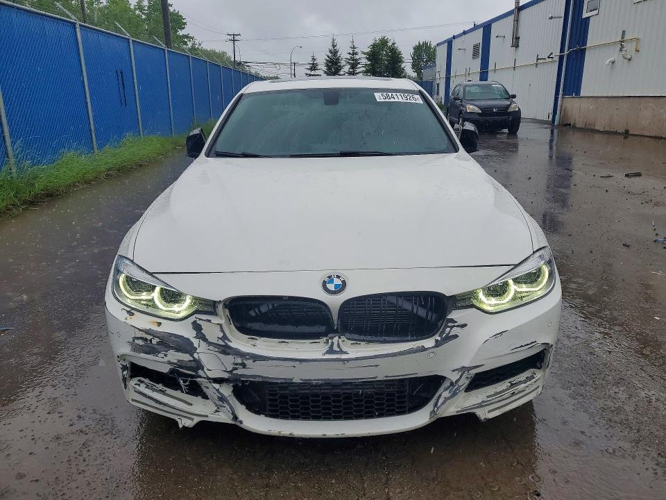 2013 BMW 3er VIN WBA3A9C51DF476280 COPART salvage auction — FRONT END, Ns - Salvage Title, sold $450 on 2026-07-30 (photo 5)