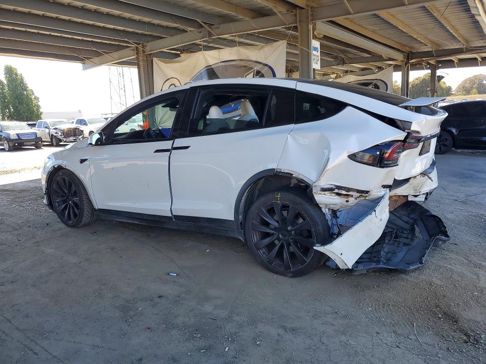 2023 Tesla Model x VIN 7SAXCAE58PF380199 COPART salvage auction — REAR END, Salvage Title, sold $11,100 on 2026-08-21 (photo 2)