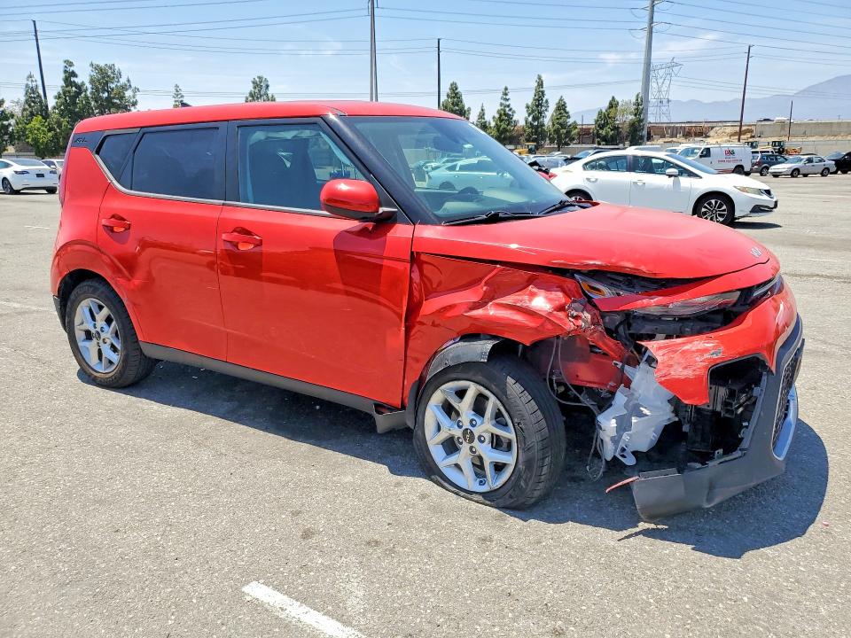 2022 Kia Soul VIN KNDJ23AU0N7186350 COPART salvage auction — FRONT END, Ca - Salvage Certificate, sold $2,750 on 2026-07-28 (photo 4)