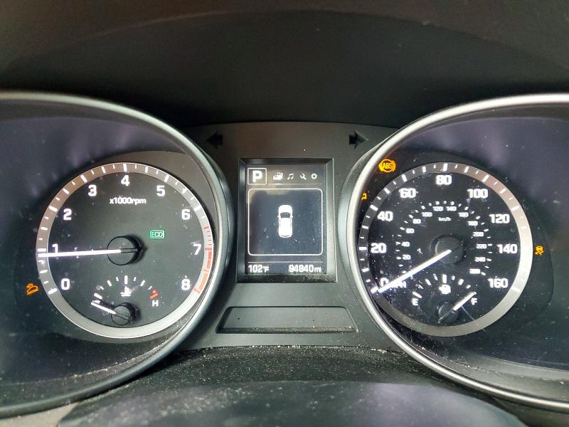 2017 Hyundai Santa fe VIN 5NMZU3LB0HH030802 COPART salvage auction — FRONT END, FL - CERT OF TITLE SLVG REBUILDABLE, sold $2,700 on 2026-07-02 (photo 9)