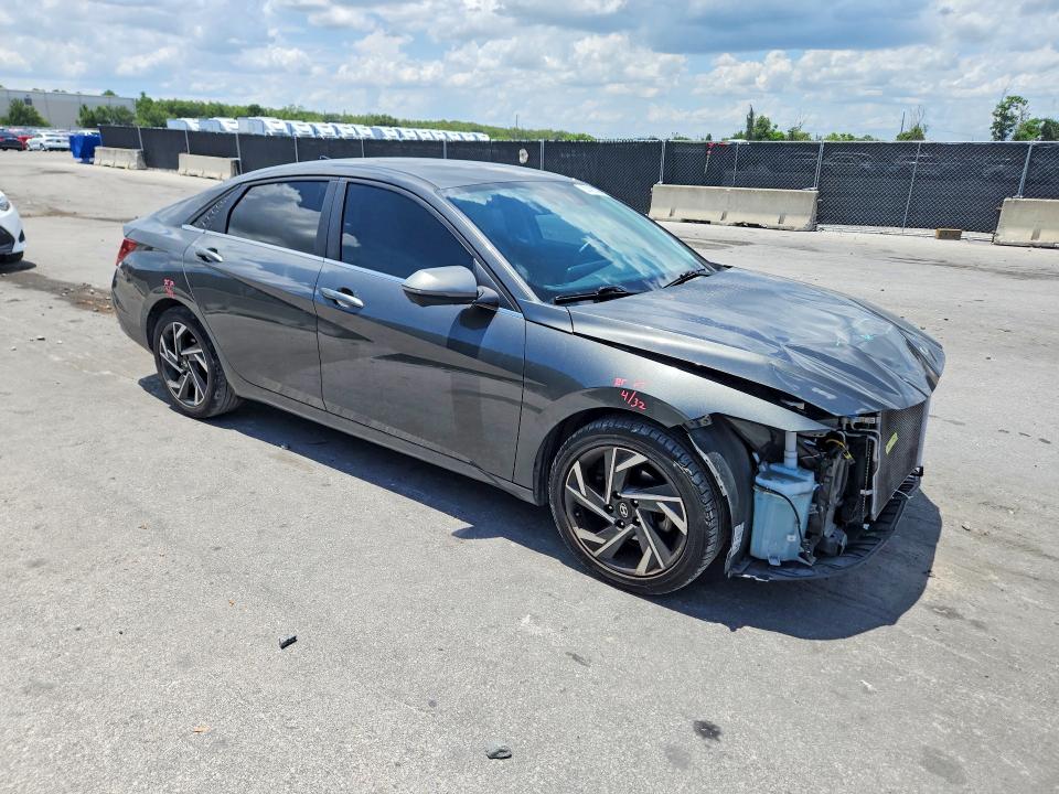 2024 Hyundai Elantra VIN KMHLP4DG1RU683884 COPART salvage auction — FRONT END, Fl - Certificate Of Destruction, sold $4,950 on 2026-07-28 (photo 4)