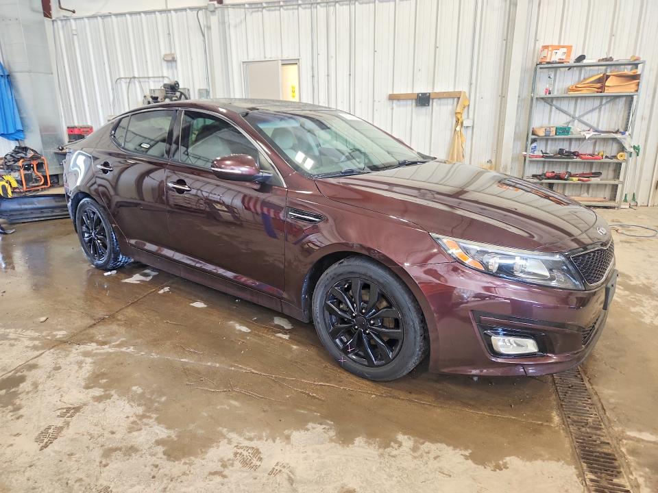 2015 Kia Optima VIN 5XXGN4A70FG455568 COPART salvage auction — REAR END, Wi - Certificate Of Title, sold $425 on 2026-07-27 (photo 4)