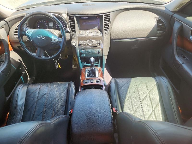 2014 Infiniti Qx70 VIN JN8CS1MU5EM451374 COPART salvage auction — FRONT END, Ca - Salvage Certificate, sold $775 on 2026-07-28 (photo 8)