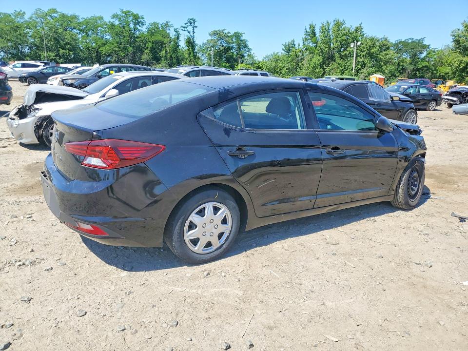 2019 Hyundai Elantra VIN KMHD74LFXKU756043 COPART salvage auction — FRONT END, MD - CERT OF SALVAGE > 75% DAMAGE, sold $1,200 on 2026-07-28 (photo 3)