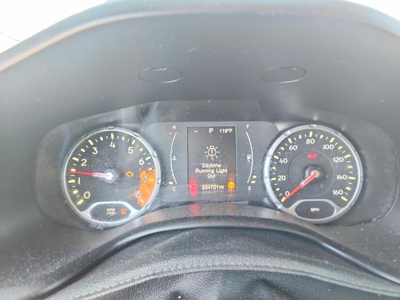 2015 Jeep Renegade VIN ZACCJAAT8FPB82123 COPART salvage auction — FRONT END, Ca - Salvage Certificate, sold $800 on 2026-07-10 (photo 9)
