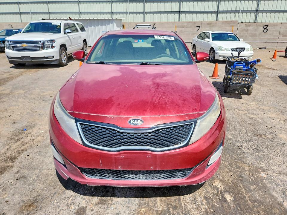 2014 Kia Optima VIN 5XXGM4A74EG350162 COPART salvage auction — VANDALISM, Nm - Cert Of Title-Salvage, sold $625 on 2026-07-27 (photo 5)