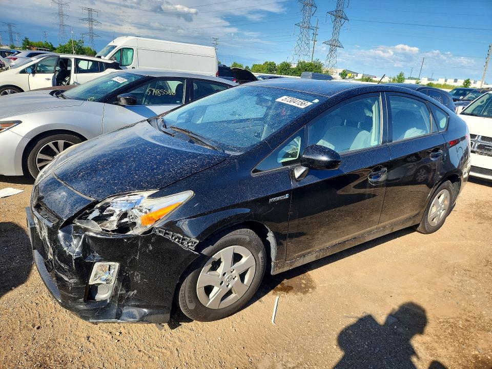 2010 Toyota Prius VIN JTDKN3DU0A0122738 COPART salvage auction — FRONT END, Il - Salvage Certificate, sold $1,600 on 2026-07-21 (photo 1)