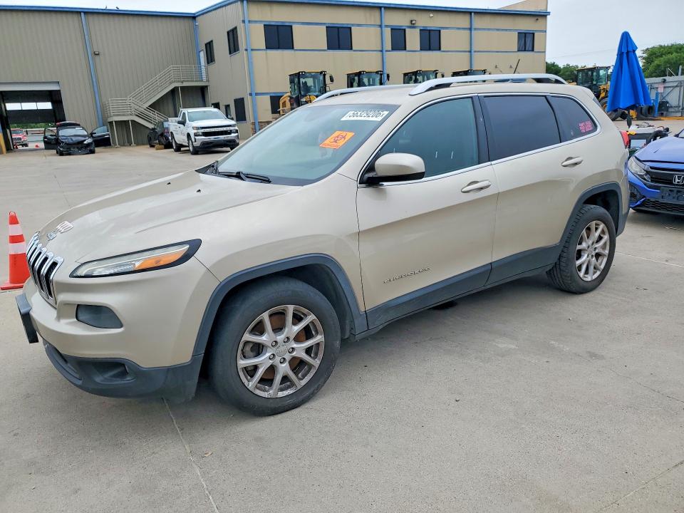 2014 Jeep Cherokee VIN 1C4PJLCS2EW297397 COPART salvage auction — SIDE, Tx - Certificate Of Title, sold $1,100 on 2026-07-09 (photo 1)