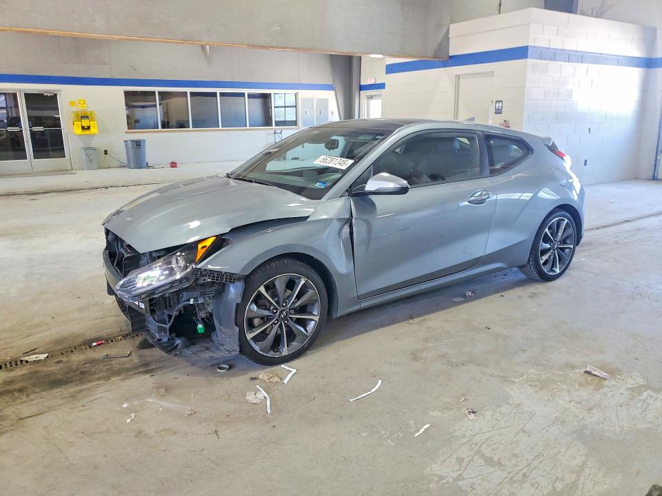 2019 Hyundai Veloster VIN KMHTG6AF3KU013606 COPART salvage auction — FRONT END, Va - Cert Of Title - Salvage, sold $1,200 on 2026-07-10 (photo 1)