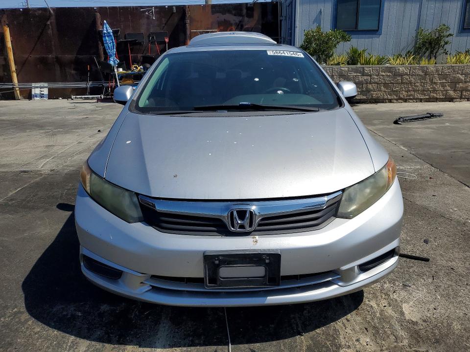 2012 Honda VIN 19XFB2F84CE326067 COPART salvage auction — REAR END, Ca - Salvage Certificate, sold $1,350 on 2026-07-10 (photo 5)