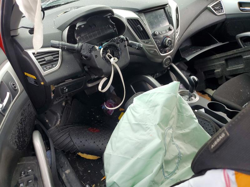 2017 Hyundai Veloster VIN KMHTC6ADXHU306843 COPART salvage auction — ALL OVER, Il - Salvage Certificate, sold $400 on 2026-07-08 (photo 8)
