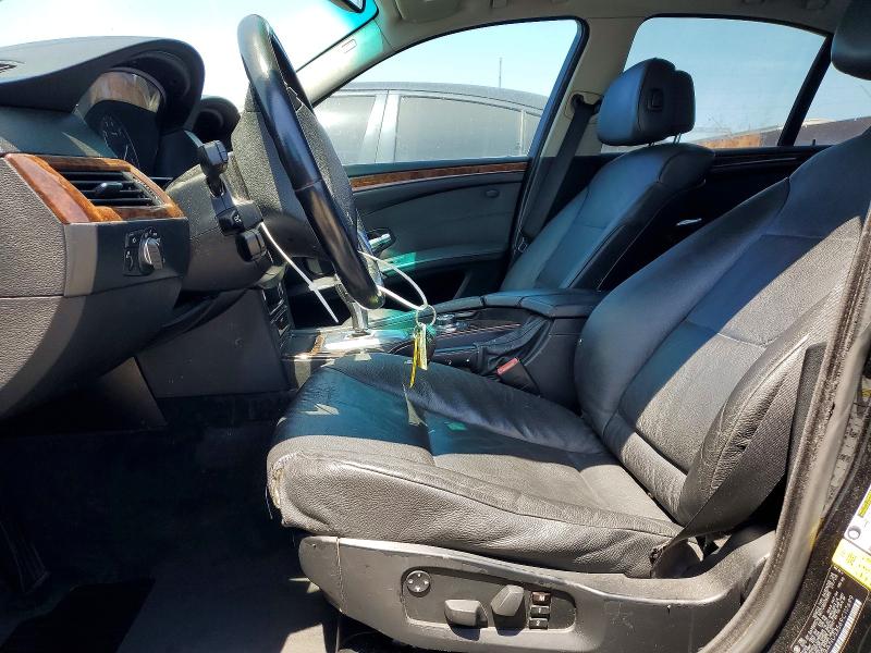 2009 BMW 5 series VIN WBANU53569C117699 COPART salvage auction — REAR END, CA - SALVAGE CERTIFICATE, sold $400 on 2026-07-15 (photo 7)