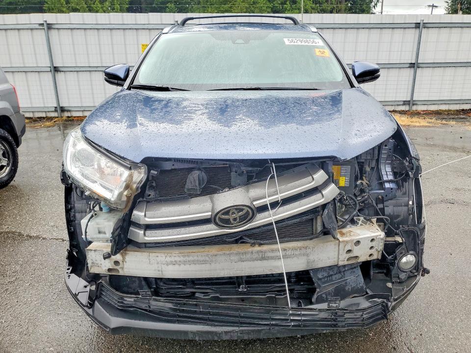 2018 Toyota Highlander VIN 5TDJZRFH2JS820073 COPART salvage auction — FRONT END, Wa - Bill Of Sale, sold $9,400 on 2026-07-06 (photo 5)