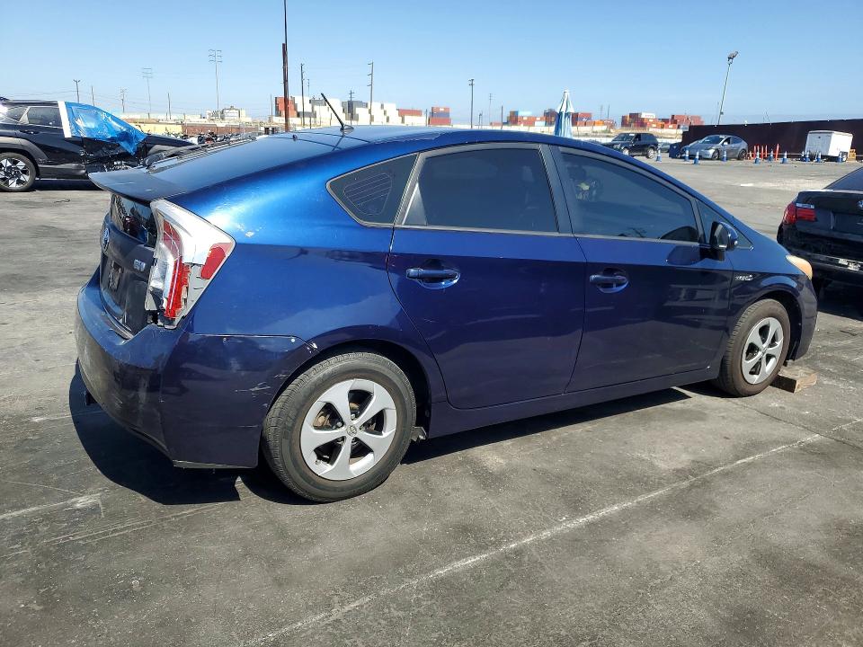 2012 Toyota Prius VIN JTDKN3DU1C1522711 COPART salvage auction — REAR END, Ca - Salvage Certificate, sold $1,000 on 2026-07-15 (photo 3)