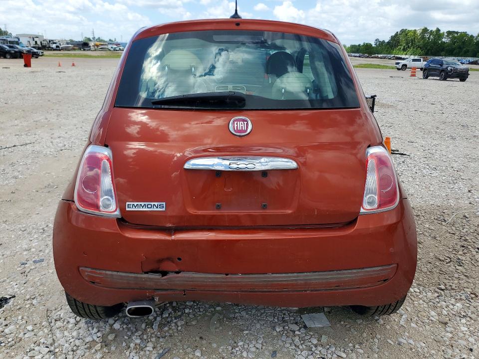 2012 Fiat VIN 3C3CFFCR4CT233870 COPART salvage auction — REAR END, Tx - Certificate Of Title, sold $150 on 2026-08-07 (photo 6)