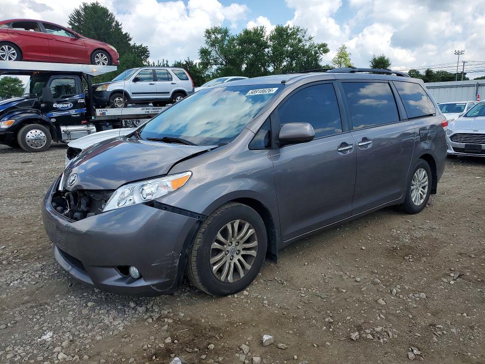 2013 Toyota Sienna VIN 5TDYK3DC4DS345182 COPART salvage auction — FRONT END, Md - Cert Of Salvage < 75% Damage, sold $3,650 on 2026-07-20 (photo 1)