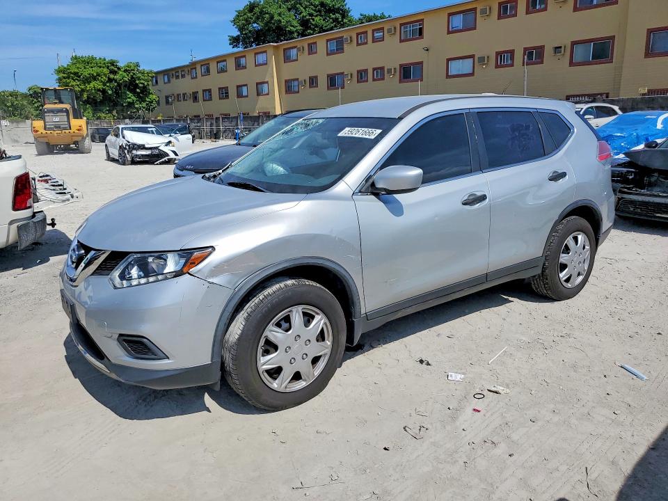2016 Nissan Rogue VIN JN8AT2MV8GW139981 COPART salvage auction — FRONT END, Fl - Cert Of Title Slvg Rebuildable, sold $1,050 on 2026-07-10 (photo 1)